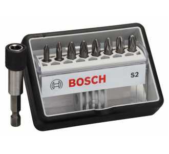 Bosch Schrauberbit-Set Robust Line S Extra-Hart, 8 + 1-tlg., 25 mm, PZ