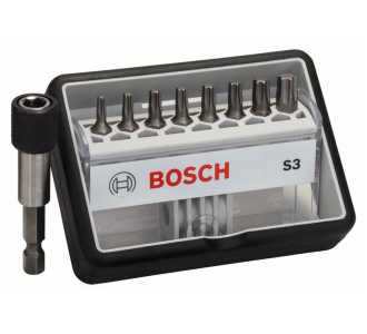 Bosch Schrauberbit-Set Robust Line S Extra-Hart, 8 + 1-tlg., 25 mm, Torx