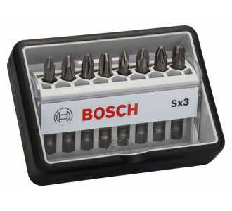 Bosch Schrauberbit-Set Robust Line Sx Extra-Hart, 8-tlg., 49 mm, PH, PZ
