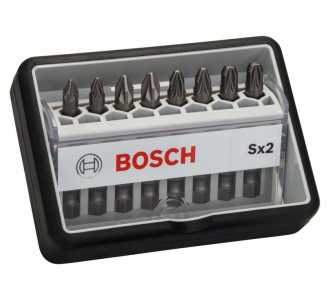 Bosch Schrauberbit-Set Robust Line Sx Extra-Hart, 8-tlg., 49 mm, PZ