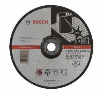 Bosch Schruppscheibe gekröpft Expert for Inox AS 30 S INOX BF, 230 mm, 22,23 mm, 6 mm