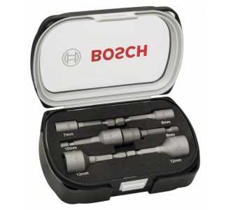Bosch Steckschlüssel-Set, 6-tlg., 50 mm, 6 - 13, Extra Hard
