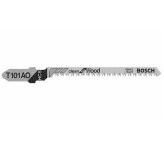 Bosch Stichsägeblatt T 101 AO Clean for Wood, 5er-Pack