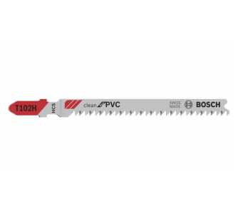 Bosch Stichsägeblatt T 102 H Clean for PVC, 3er-Pack