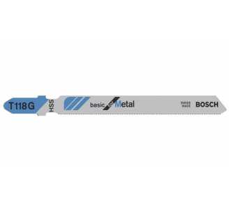 Bosch Stichsägeblatt T 118 G Basic for Metal, 5er-Pack
