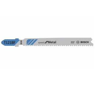 Bosch Stichsägeblatt T 121 BF Speed for Metal, 5er-Pack, Bleche