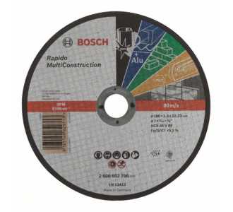 Bosch Trennscheibe gerade Rapido Multi Construction ACS 46 V BF, 180 mm, 1,6 mm