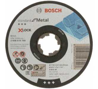 Bosch Trennscheiben gerader Ausführung, Standard for Metal X-Lock, Ø 115 mm