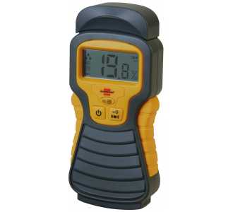Brennenstuhl Feuchtigkeits-Detector MD, Feuchtigkeitsmessgerät/Feuchtigkeitsmesser für Holz oder Baustoffen, mit LCD-Display