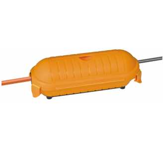 Brennenstuhl Safe-Box BIG IP44 / Schutzbox für Verlängerungskabel, Schutzkapsel für Kabel im Außenbereich, gelb