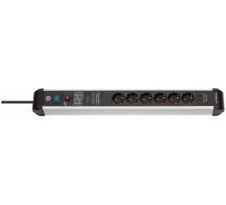 Brennenstuhl Überspannungsschutz-Steckdosenleiste Premium-Protect-Line 60.000A mit Power Delivery USB-Ladefunktion 6-fach 3m H05VV-F 3G1,5