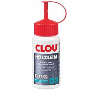 CLOU Holzleim D3 0,3 kg PVAc-Holzleim Wärmebeständigkeit WATT91