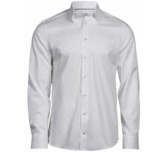 Cotton Classics-18.4024 Luxus Stretch Hemd langarm Gr. S white