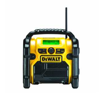 DeWalt Akku- und Netz-Baustellenradio Modell DCR020-QW für 10,8V-18V (ohne Akku, ohne Ladegerät)