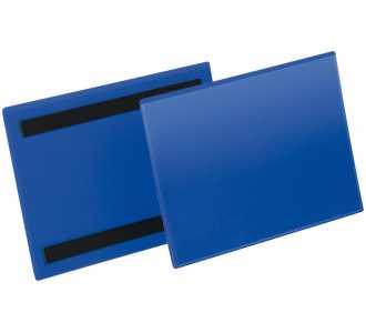 DURABLE Etikettentasche B210xH148 mm A5 quer blau, magnetisch VE 50 Stück