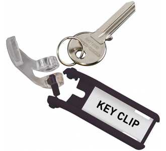 Schlüsselanhänger schwarzBeutel a 6 Stück