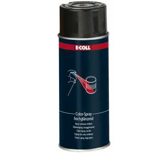E-COLL Color-Spray, hochglänzend 400 ml, tiefschwarz