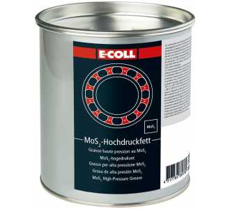E-COLL MoS2-Hochdruck-Haftfett 1kg schwarz/grau