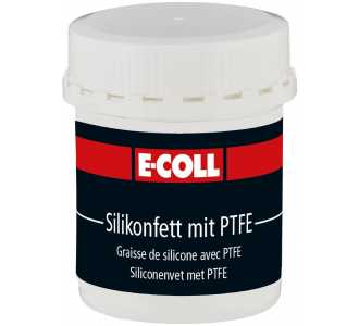 E-COLL Silikonfett mit PTFE 80g Dose, farblos