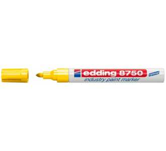 Edding Industrie-Lackmarker 8750 gelb Strich-B.2-4mm Rundspitze