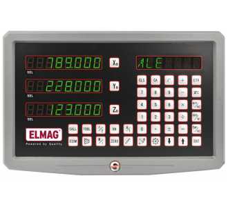 ELMAG Digitale Positionsanzeige 'SINO', für 3-Achsen bis 1000 mm Spitzenweite