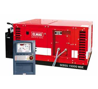 ELMAG Notstrom-Komplettpaket SEBSS 15000WDE-ASS, BENZIN-Stromerzeuger mit HONDA GX690 Motor, (super-schallgedämmt) inkl. Start-Stop-Automatik bei Netz