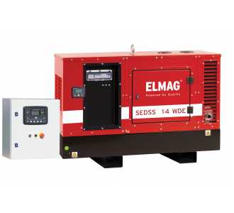 ELMAG Notstrom-Komplettpaket SEDSS 14WDE-ASS, DIESEL-Stromerzeuger mit KUBOTA D1703M Motor, (super-schallgedämmt)