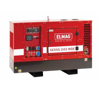 ELMAG Notstrom-Komplettpaket SEDSS 243WDE-ASS, DIESEL-Stromerzeuger mit KUBOTA V1505 Motor, (super-schallgedämmt) inkl. Start-Stop-Automatik bei Netza
