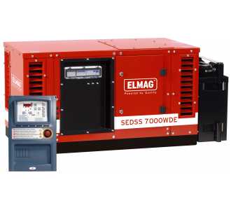ELMAG Notstrom-Komplettpaket SEDSS 7000WDE-ASS, DIESEL-Stromerzeuger mit HATZ 1B40 Motor, (super-schallgedämmt)