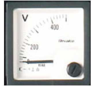 ELMAG Spannungsmessgerät 1x230 oder 400Volt, Voltmeter (V) für Stromerzeuger (montiert)