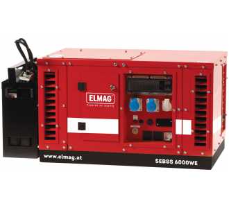 ELMAG Stromerzeuger SEBSS 10000WE-AVR-DSE3110, mit HONDA-Motor GX630 mit Elektrostart und AVR-Regelung (super-schallgedämmt)