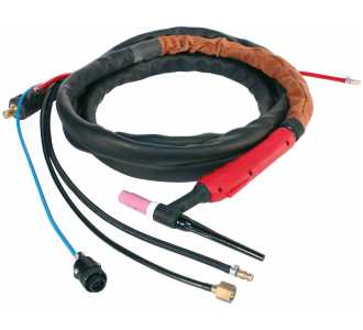 ELMAG WIG-Schlauchpaket SR 18/4m - HF - flexibler Kopf, für TIG SOUND's mit Wasserkühlung, SteckerØ 13mm 35/50mm2