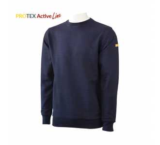 ESD-Sweatshirt Active, unisex, marineblau, M