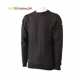 ESD-Sweatshirt Active, unisex, schwarz, 4XL