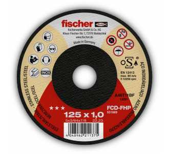 Fischer Trennscheibe FHP plus 1,0/125 flach Inox