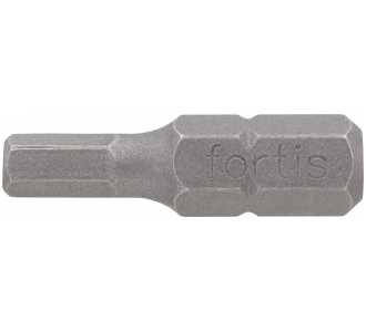 Fortis Bit, Innen-6-kant, DIN 3126 C6,3 Hex 6 x 25 mm, 10 Stk.