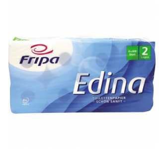 Fripa Toilettenpapier Edina 1010809 2lg. 400Bl. Zellstoff 8 St./Pack.