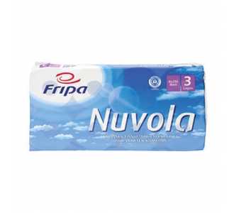 Fripa Toilettenpapier Nuvola 1200801 3lagig weiß 8 Rl./Pack.