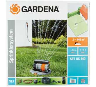 Gardena Versenk-Viereckregner SetOS 140, Sprinklersystem