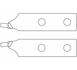 Gedore Ersatzspitzen-Paar gerade Ø 3,2 mm, Art.Nr. 2011670