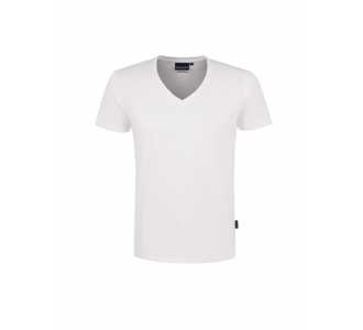 HAKRO V-Shirt Slim-Fit #296 Herren Gr. XL weiß