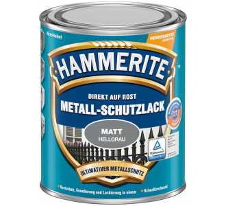 HAMMERITE Metallschutz-Lack 750 ml matt hellgrau