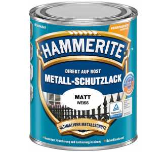 HAMMERITE Metallschutz-Lack 750 ml matt weiss
