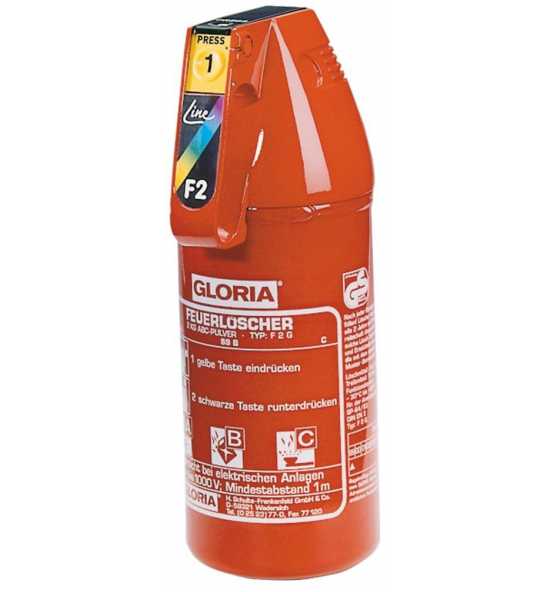 Gloria Auto-Pulverlöscher F 2 G, 2 kg - bei  online kaufen