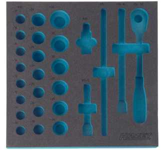 Hazet 2-Komponenten Weichschaum-Einlage für Art.Nr. 163-102/27, 2/3 (344 x 342 mm)