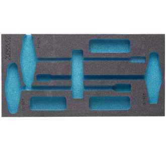 Hazet 2-Komponenten Weichschaum-Einlage für Art.Nr. 165-L, 1/3 (342 x 172 mm) / für Hazet 165-L, Art.Nr. 163-122L