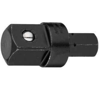 Hazet Adapter, Sechskant massiv 10 mm (3/8"), Vierkant massiv 12,5 mm (1/2"), 38 mm lang