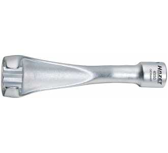 Hazet Einspritzleitungs-Schlüssel, Vierkant hohl 10 mm (3/8"), Außen-Doppel-Sechskant Profil, 17 mm, Art.Nr. 4550
