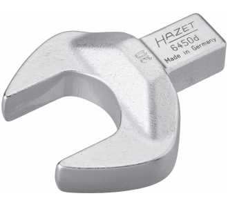 Hazet Einsteck-Maulschlüssel, Einsteck-Vierkant 14 x 18 mm, Außen-Sechskant Profil, 30 mm