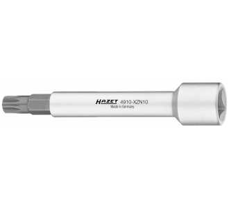 Hazet Gegenhalter für Kolbenstange 4910-XZN10, Vierkant hohl 12,5 mm (1/2"), Innen Vielzahn Profil XZN, M10